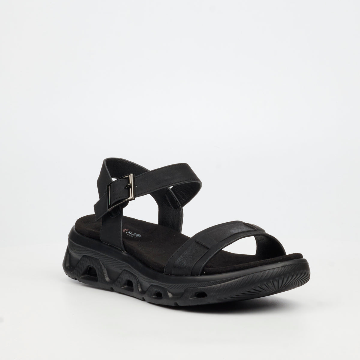 Heart & Sole Ramona 1 Flat Sandals - Black