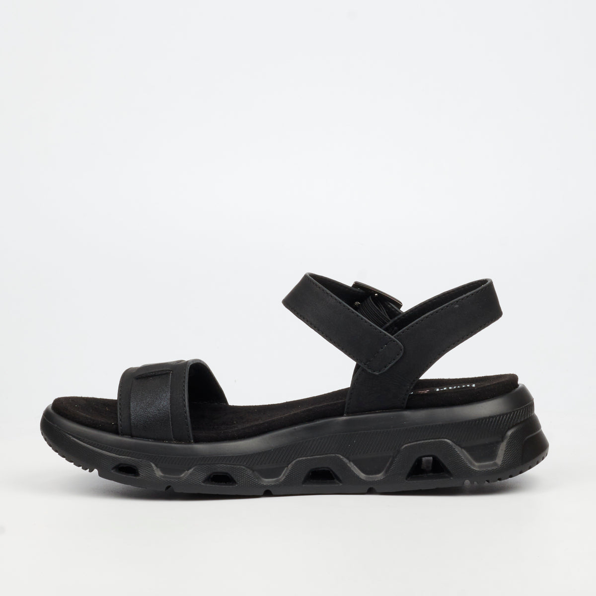 Heart & Sole Ramona 1 Flat Sandals - Black