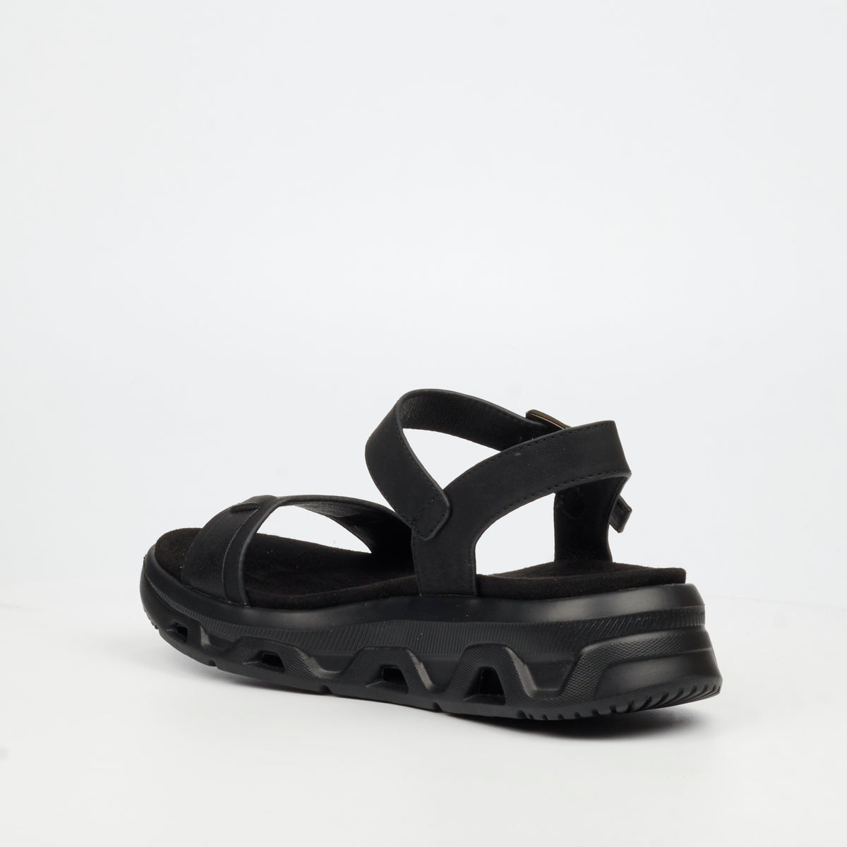 Heart & Sole Ramona 1 Flat Sandals - Black