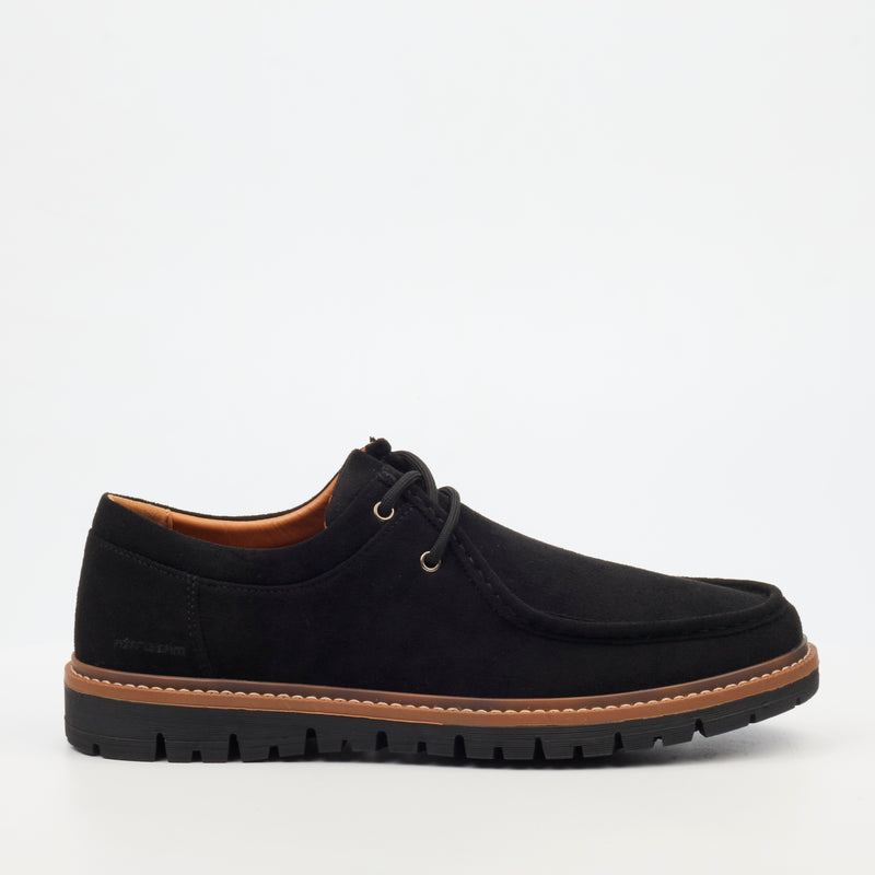 Mazerata Raymond 1 Faux Suede Loafer - Black footwear Mazerata   