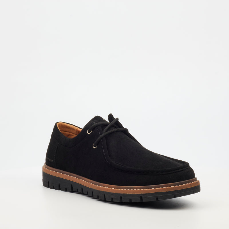 Mazerata Raymond 1 Faux Suede Loafer - Black footwear Mazerata