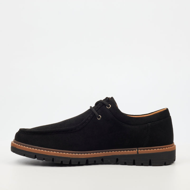 Mazerata Raymond 1 Faux Suede Loafer - Black footwear Mazerata