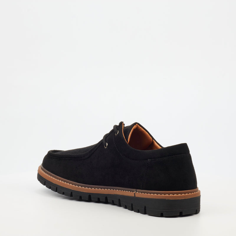 Mazerata Raymond 1 Faux Suede Loafer - Black footwear Mazerata