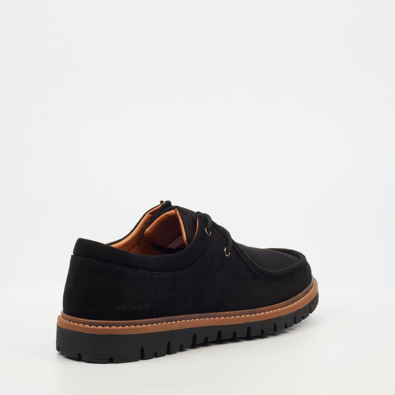 Mazerata Raymond 1 Faux Suede Loafer - Black footwear Mazerata   