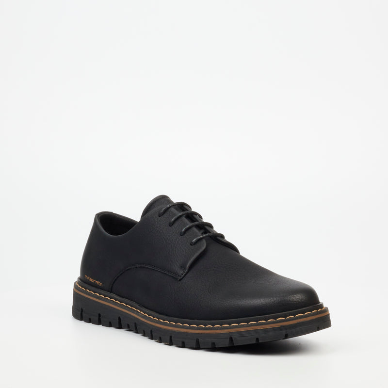 Mazerata Raymond 5 Faux Nubuck Shoe - Black footwear Mazerata