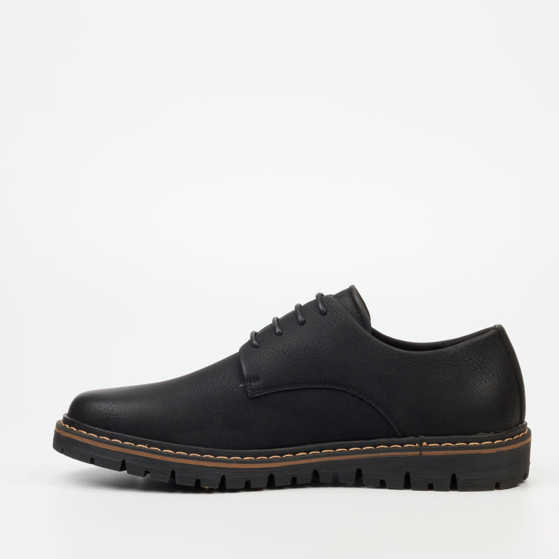 Mazerata Raymond 5 Faux Nubuck Shoe - Black footwear Mazerata