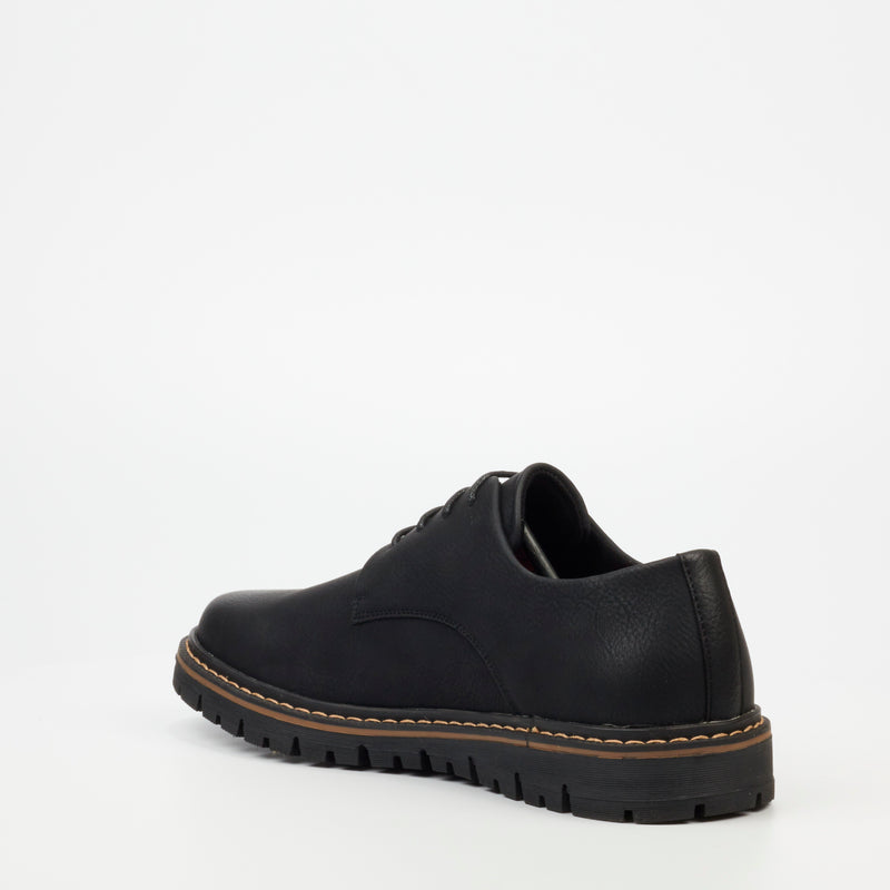 Mazerata Raymond 5 Faux Nubuck Shoe - Black footwear Mazerata