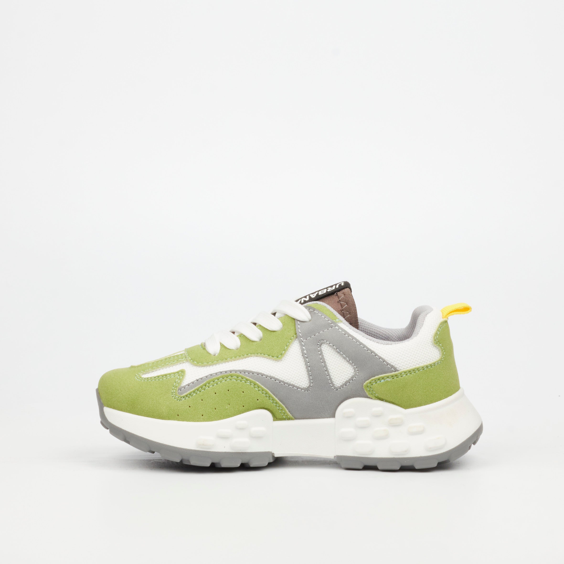 Urbanart Redo 1 Faux Wax / Faux Nylon Sneaker - Green (youth) footwear UBRT