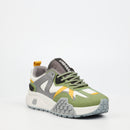 Urbanart Redo 1 Faux Wax / Nylon Sneaker - Green footwear UBRT
