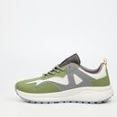 Urbanart Redo 1 Faux Wax / Nylon Sneaker - Green footwear UBRT