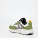 Urbanart Redo 1 Faux Wax / Nylon Sneaker - Green footwear UBRT