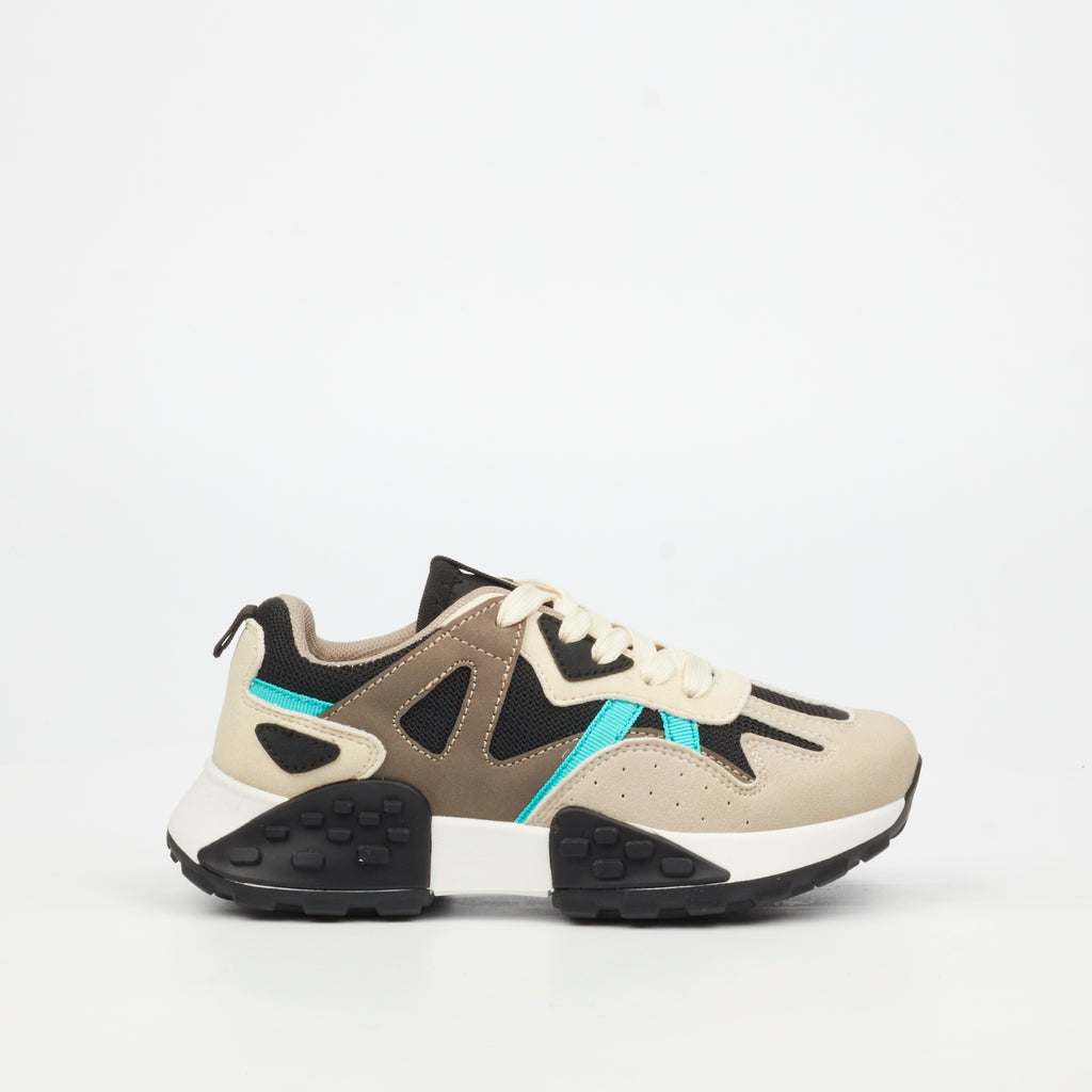 Urbanart Redo 1 Faux Wax / Faux Nylon Sneaker - Grey (youth) footwear UBRT