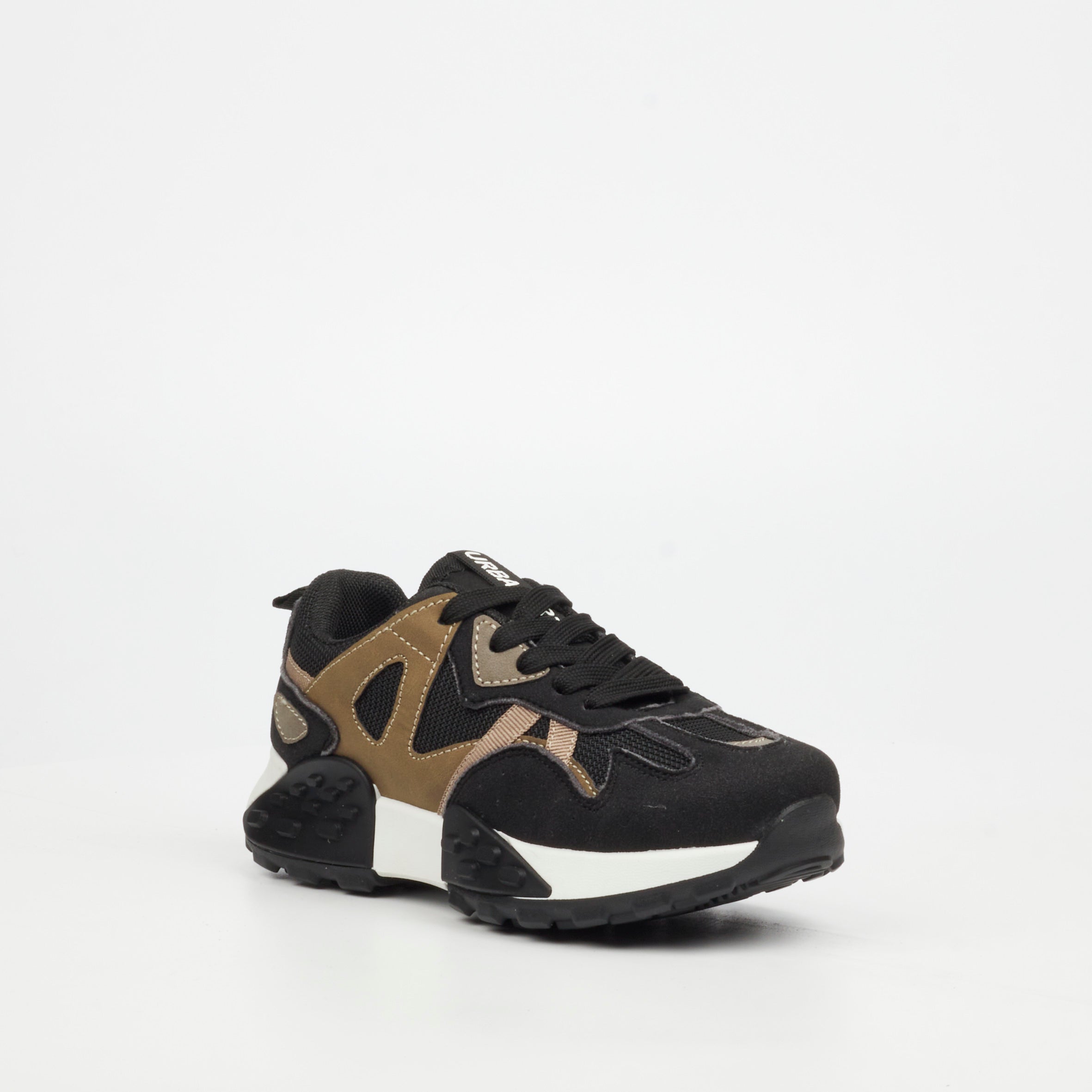 Urbanart Redo 1 Faux Wax / Faux Nylon Sneaker - Olive ( youth) footwear UBRT