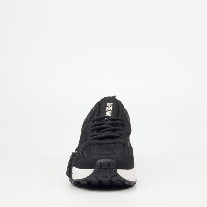 Urbanart Redo 2 Faux Nubuck / Mesh Sneaker - Black footwear UBRT