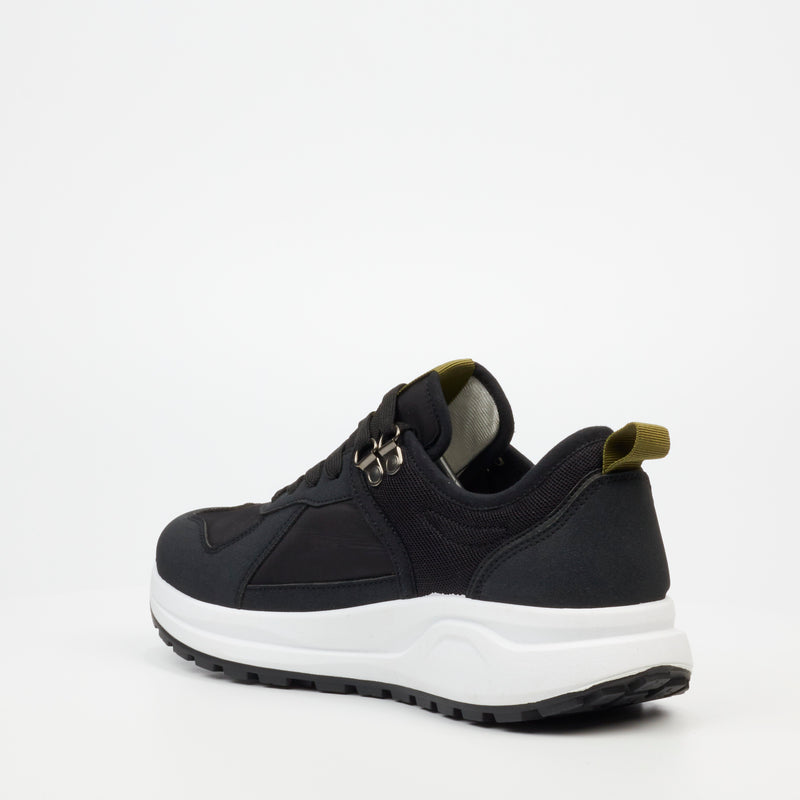 Urbanart Redo 2 Faux Nubuck / Mesh Sneaker - Black footwear UBRT