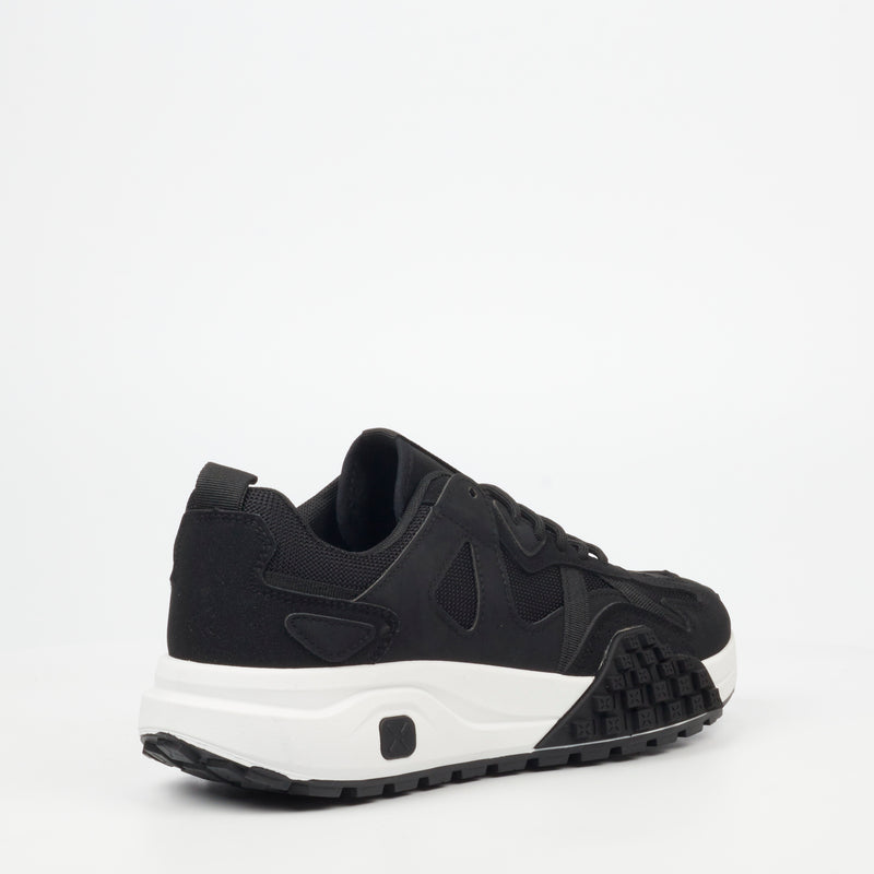 Urbanart Redo 2 Faux Nubuck / Mesh Sneaker - Black footwear UBRT