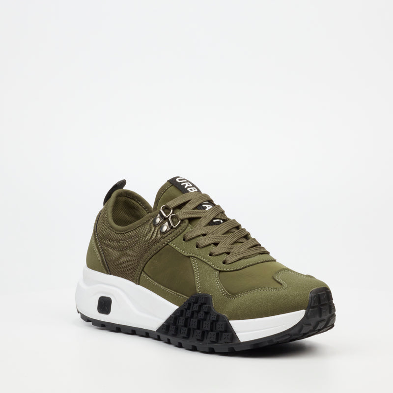 Urbanart Redo 2 Faux Nubuck / Mesh Sneaker - Olive footwear UBRT