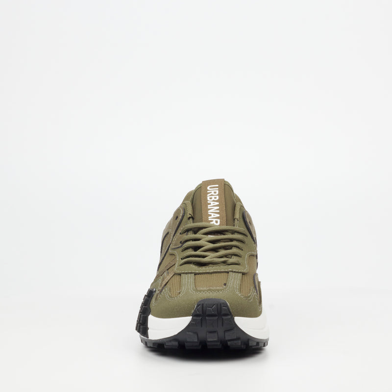 Urbanart Redo 2 Faux Nubuck / Mesh Sneaker - Olive footwear UBRT