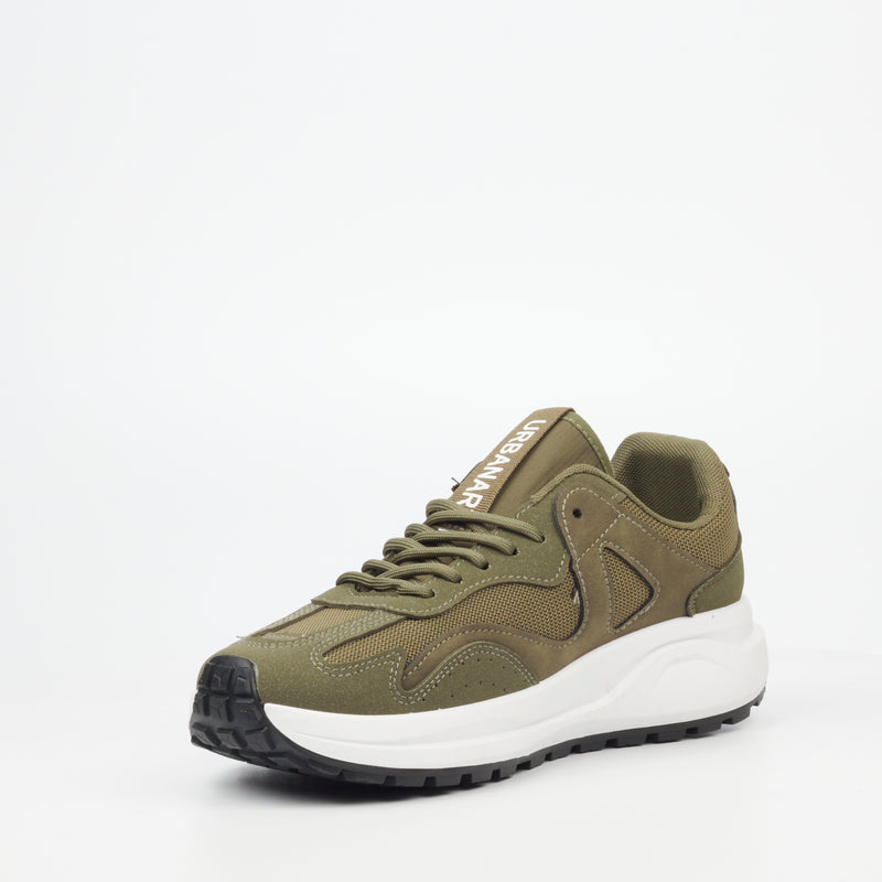 Urbanart Redo 2 Faux Nubuck / Mesh Sneaker - Olive footwear UBRT