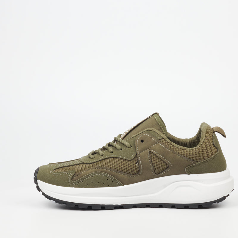 Urbanart Redo 2 Faux Nubuck / Mesh Sneaker - Olive footwear UBRT