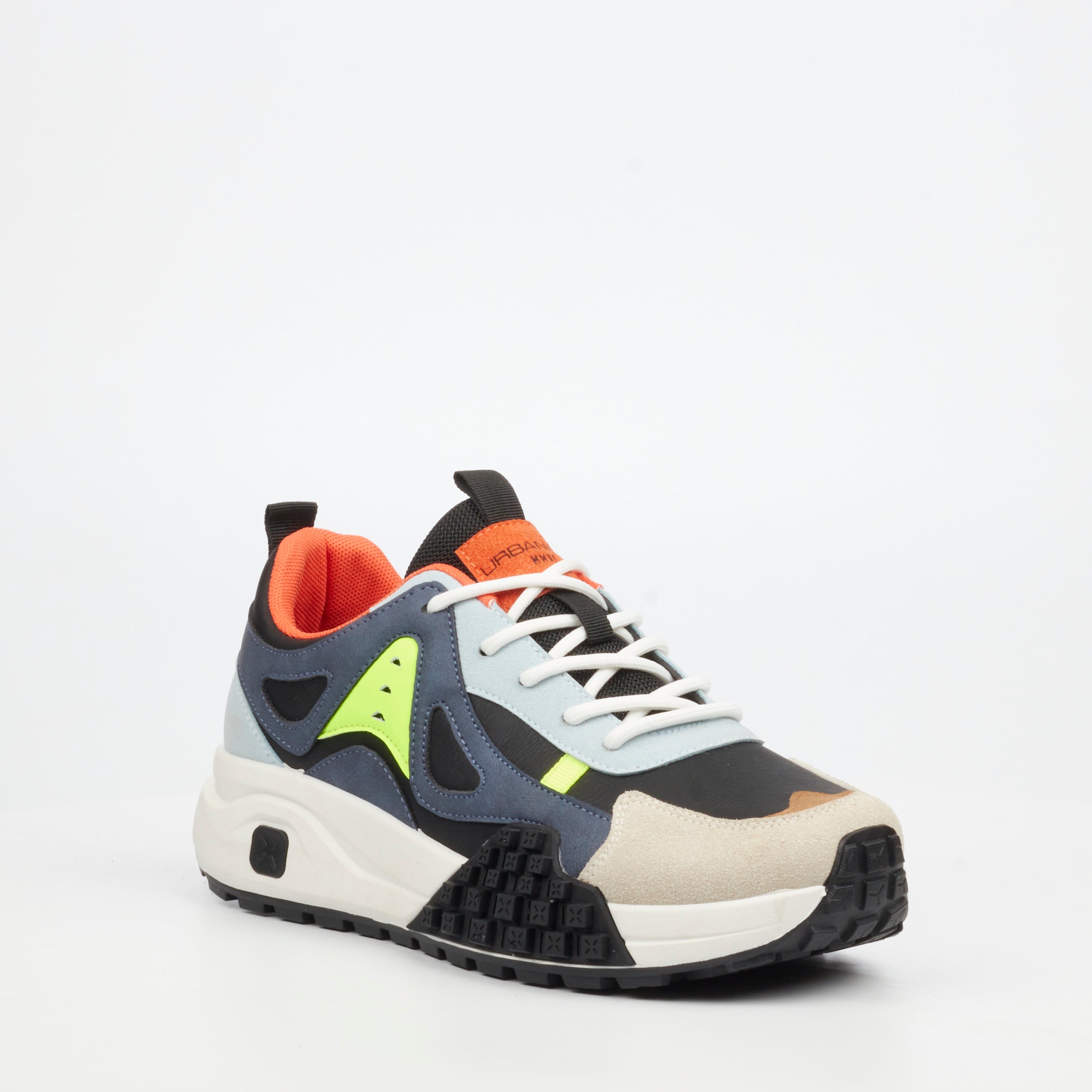 Urbanart Redo 6 Faux Wax / Nylon Sneaker - Navy