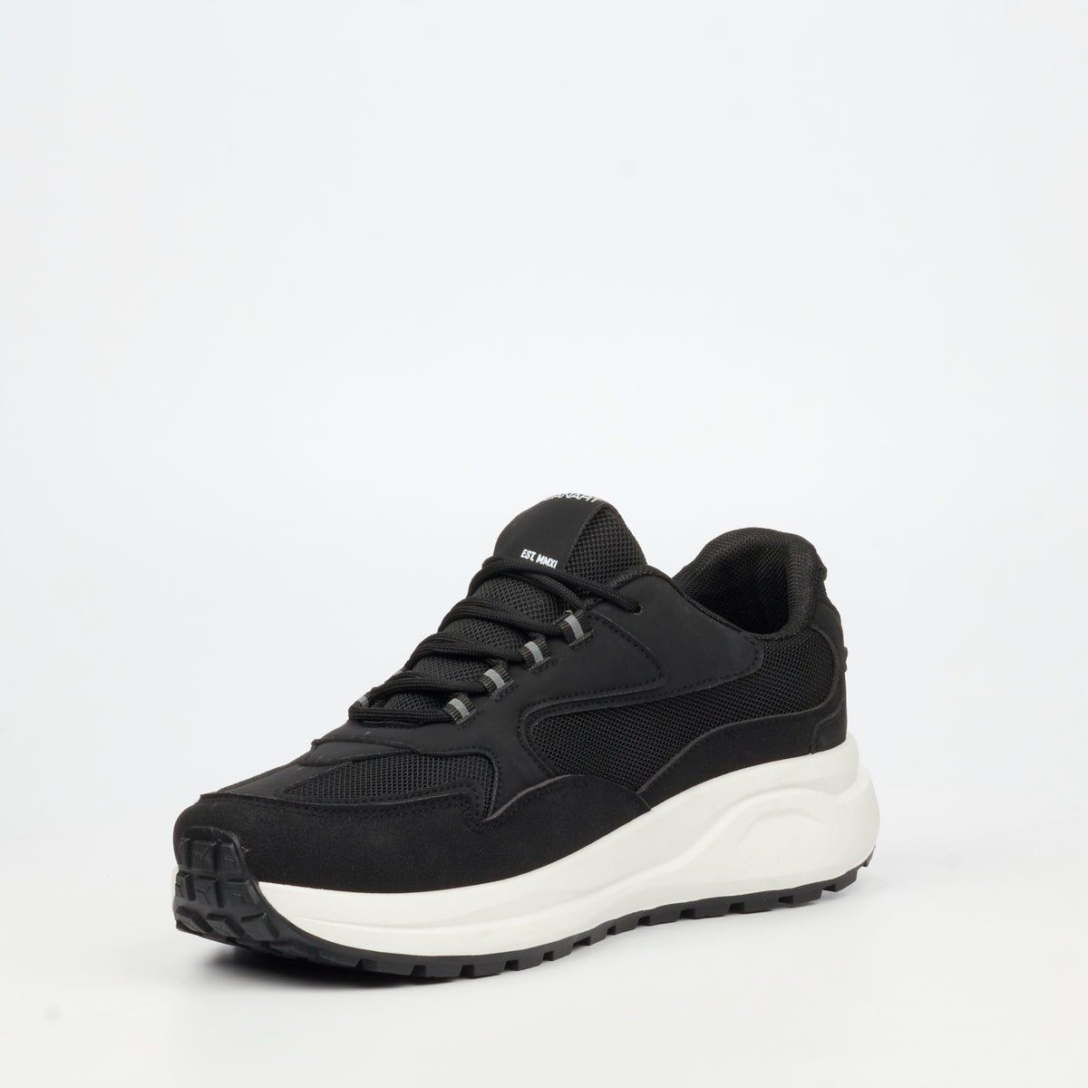 Urbanart Redo 6 Faux Wax / Nylon Sneaker - Black