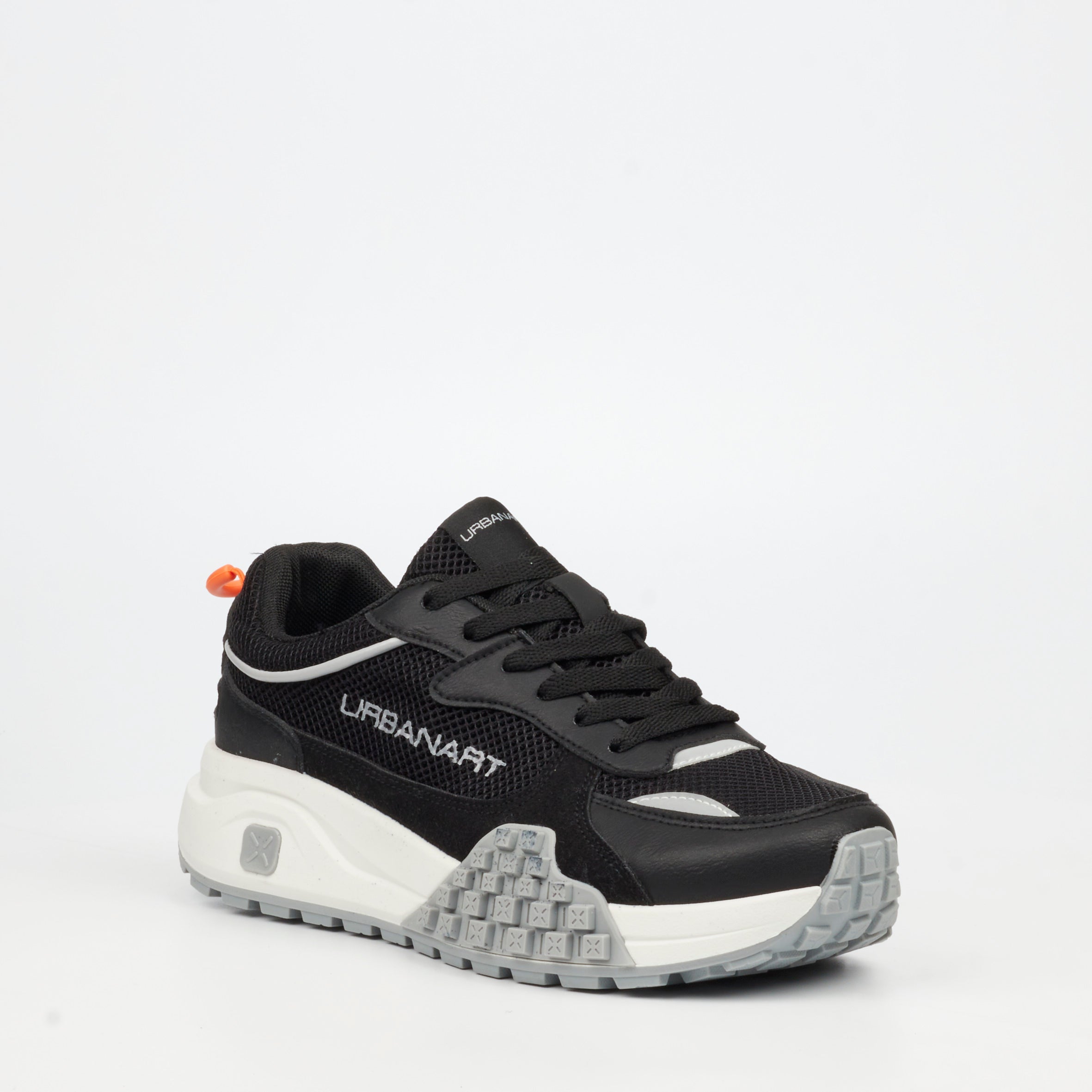 Urbanart Redo 8 Faux Nubuck / Mesh Sneaker - Black