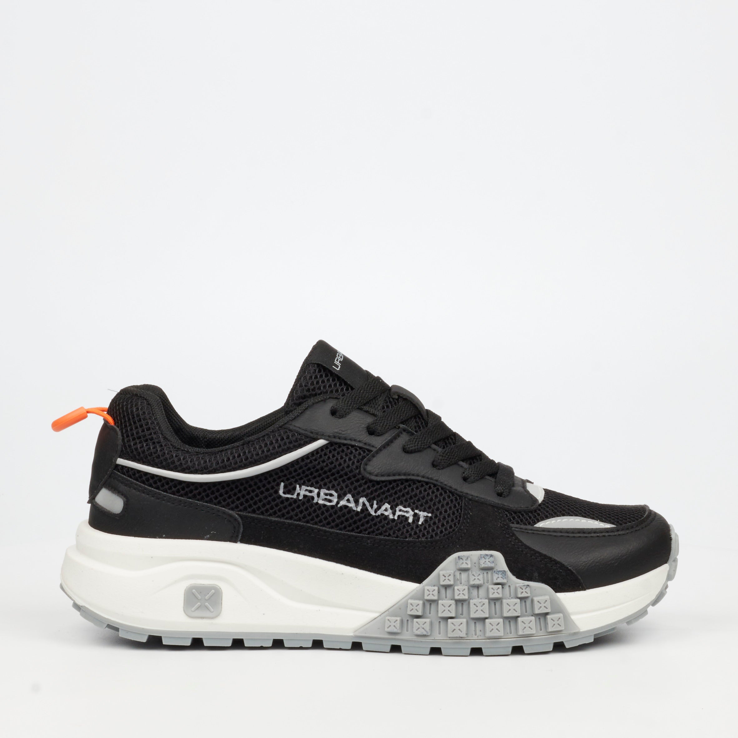 Urbanart Redo 8 Faux Nubuck / Mesh Sneaker - Black