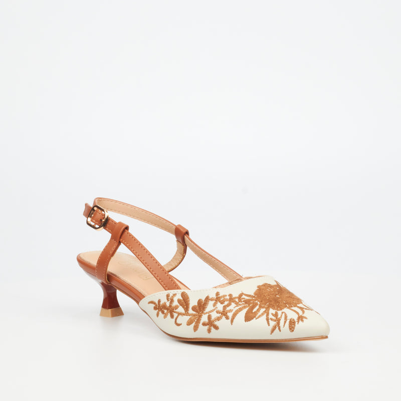 Butterfly Feet Reena 1 Heel - Tan footwear Butterfly Feet