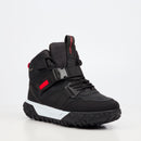 Urbanart Remi 12 Faux Nubuck / Nylon Ankle Boot - Black footwear Urbanart