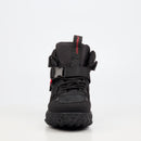 Urbanart Remi 12 Faux Nubuck / Nylon Ankle Boot - Black footwear Urbanart