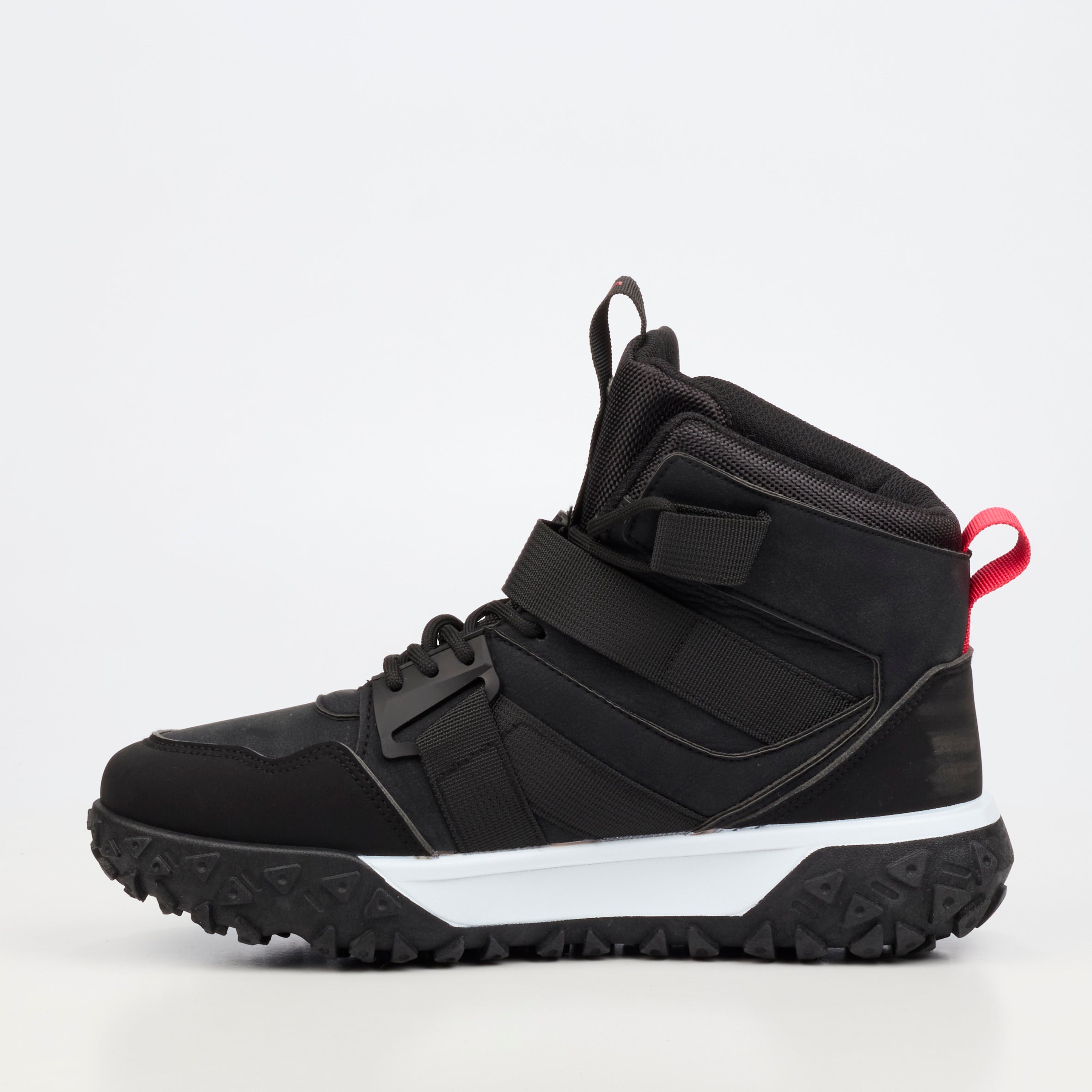 Urbanart Remi 12 Faux Nubuck / Nylon Ankle Boot - Black footwear Urbanart