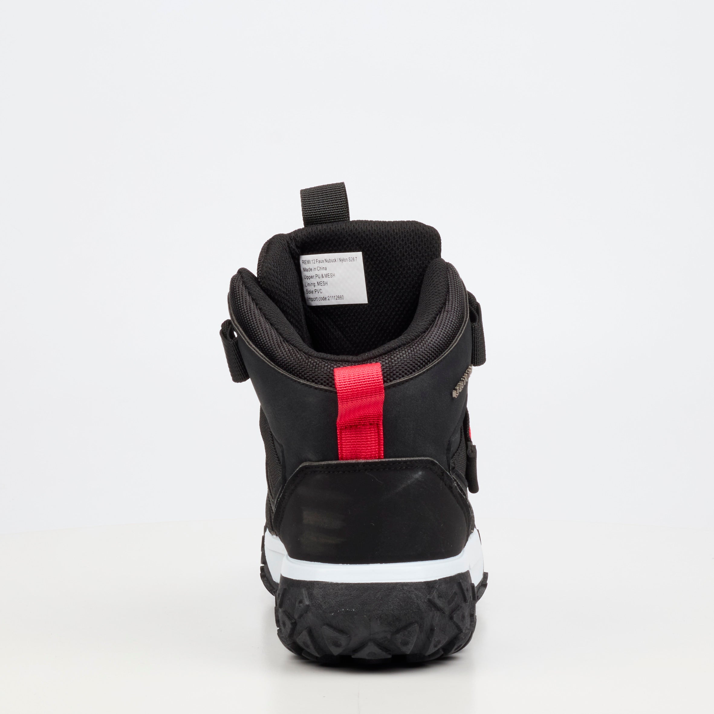 Urbanart Remi 12 Faux Nubuck / Nylon Ankle Boot - Black footwear Urbanart