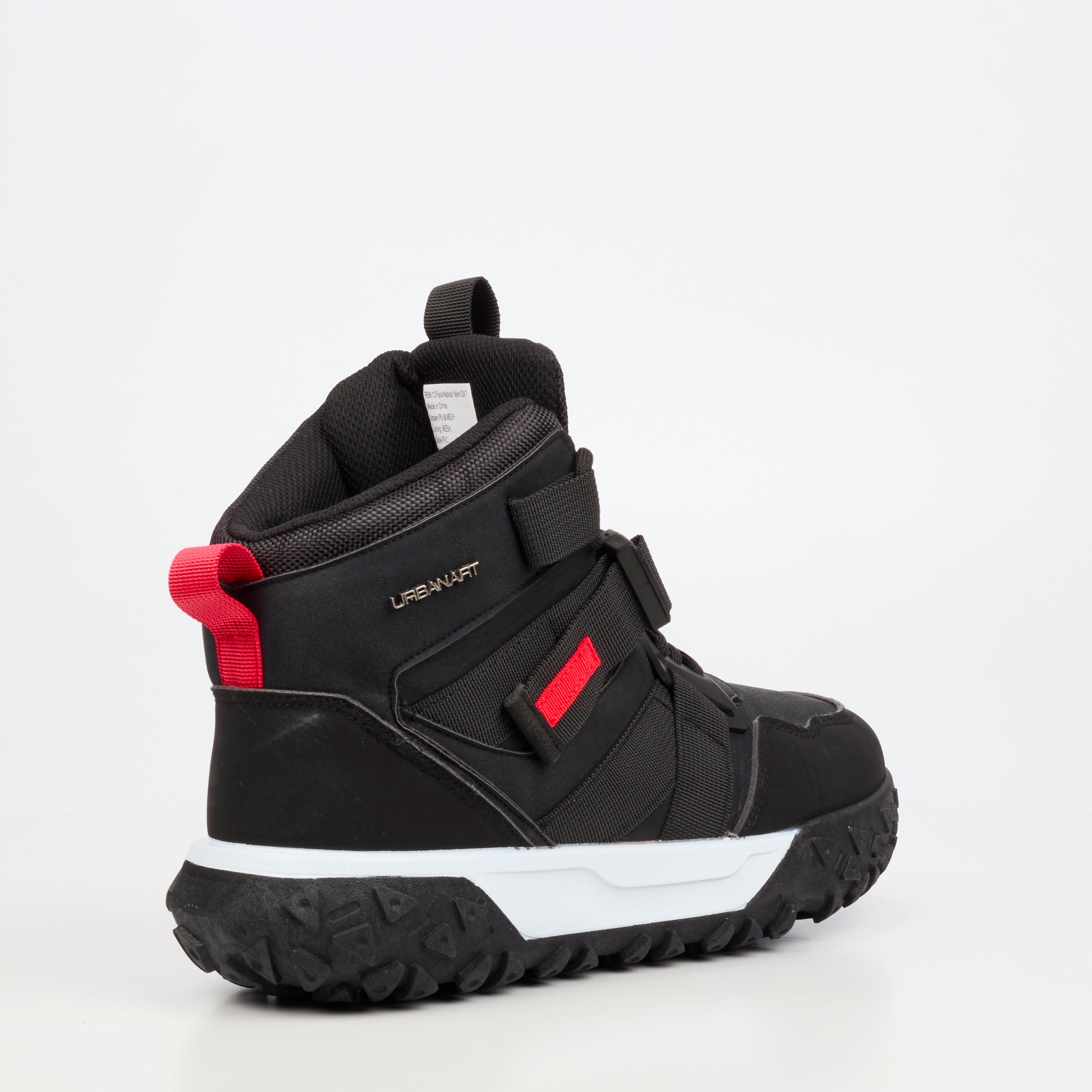 Urbanart Remi 12 Faux Nubuck / Nylon Ankle Boot - Black footwear Urbanart