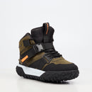 Urbanart Remi 12 Faux Nubuck / Nylon Ankle Boot - Olive footwear Urbanart