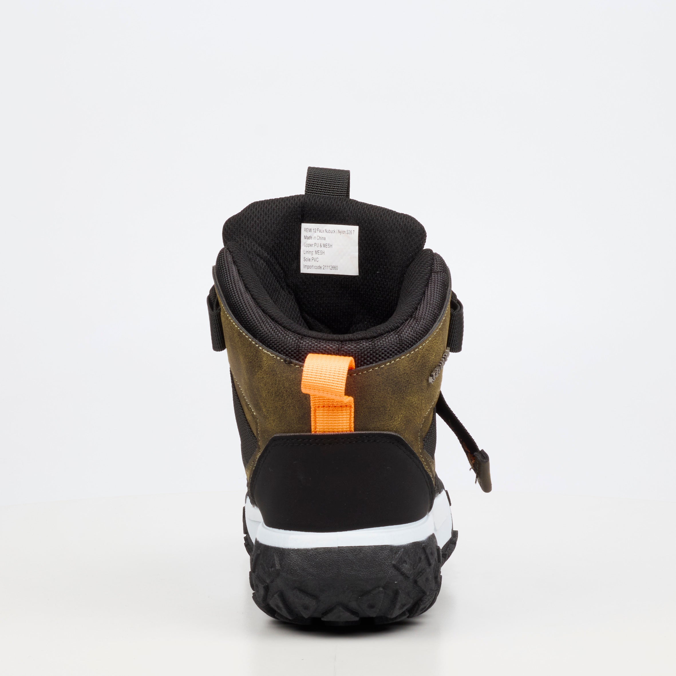 Urbanart Remi 12 Faux Nubuck / Nylon Ankle Boot - Olive footwear Urbanart