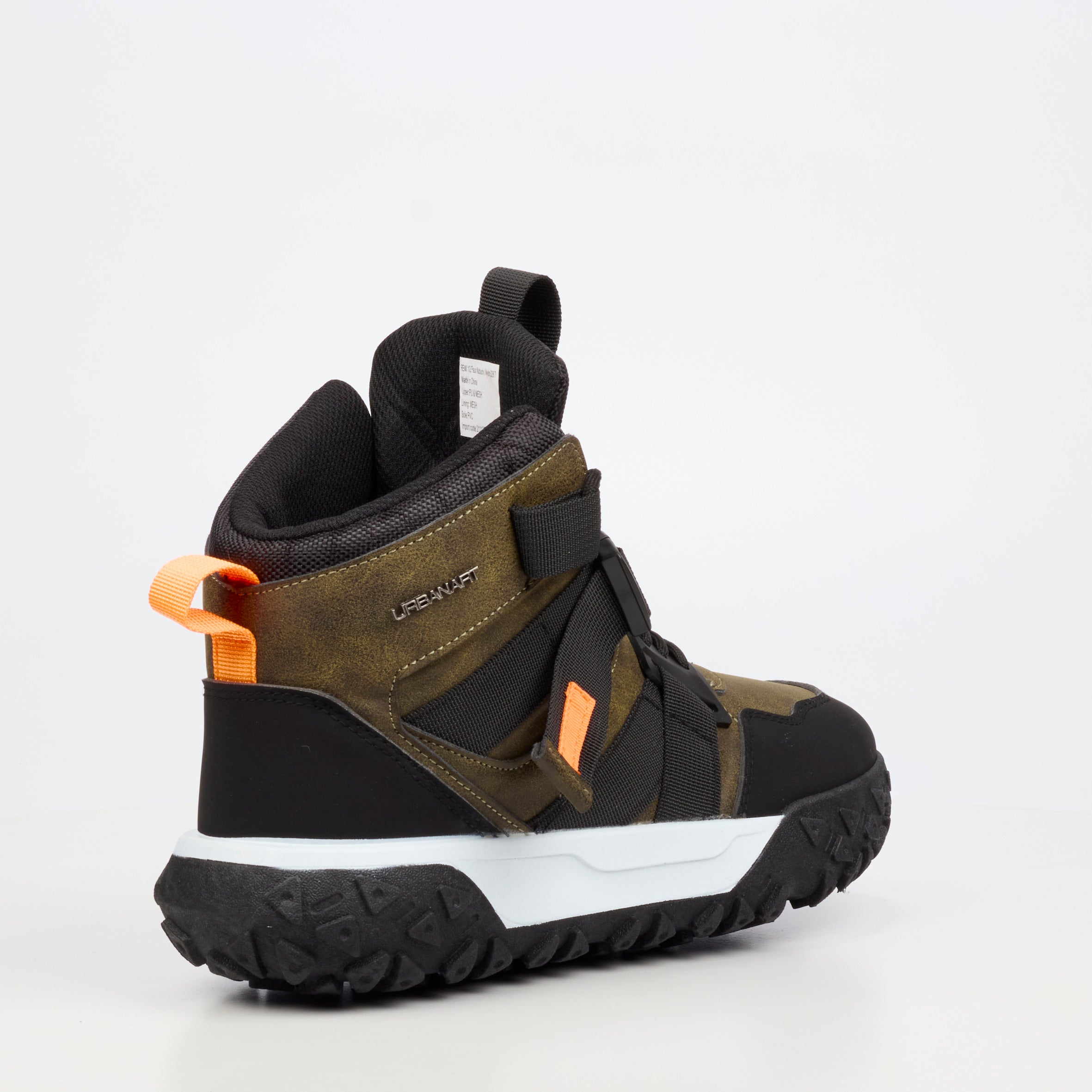 Urbanart Remi 12 Faux Nubuck / Nylon Ankle Boot - Olive footwear Urbanart