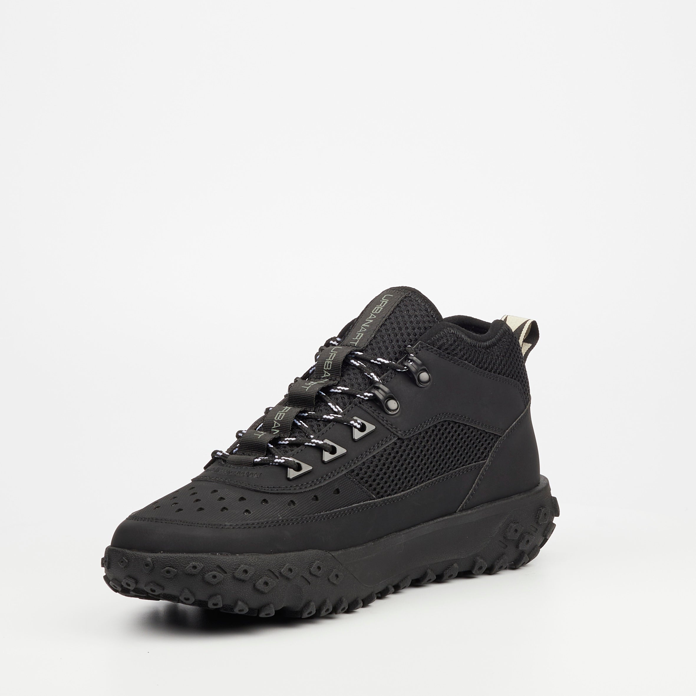 Urbanart Remi 1 Faux Nubuck / Mesh Ankle Boot - Black footwear Urbanart
