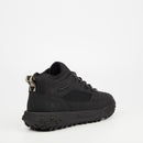 Urbanart Remi 1 Faux Nubuck / Mesh Ankle Boot - Black footwear Urbanart