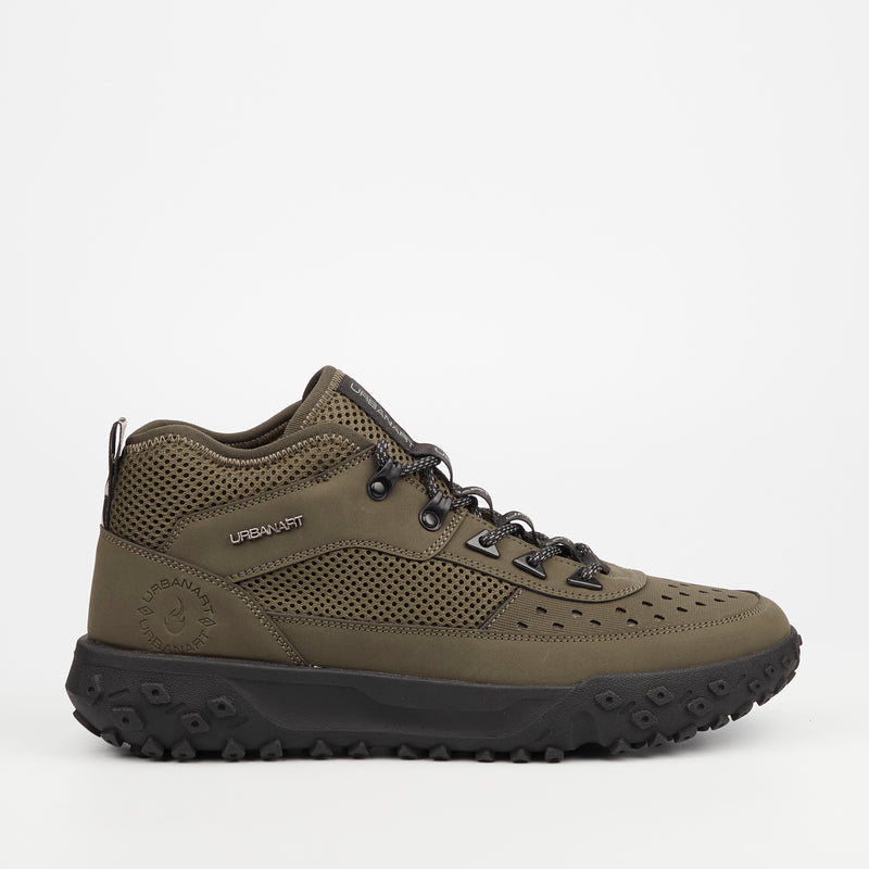 Urbanart Remi 1 Faux Nubuck / Mesh Boot - Olive footwear Urbanart   