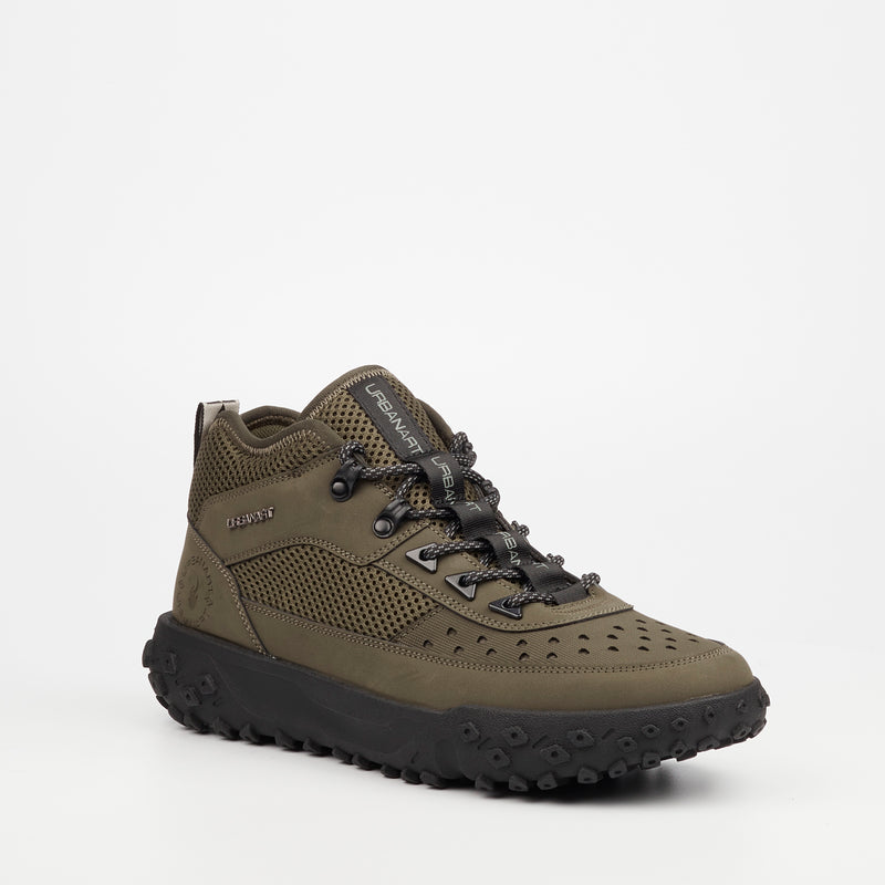 Urbanart Remi 1 Faux Nubuck / Mesh Boot - Olive footwear Urbanart   