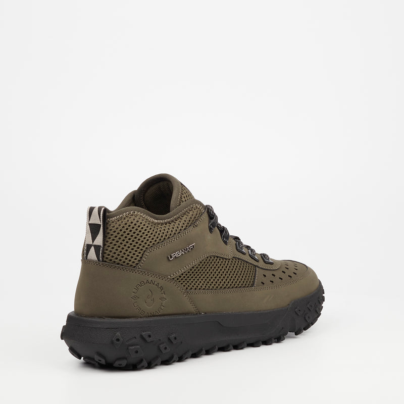 Urbanart Remi 1 Faux Nubuck / Mesh Boot - Olive footwear Urbanart   