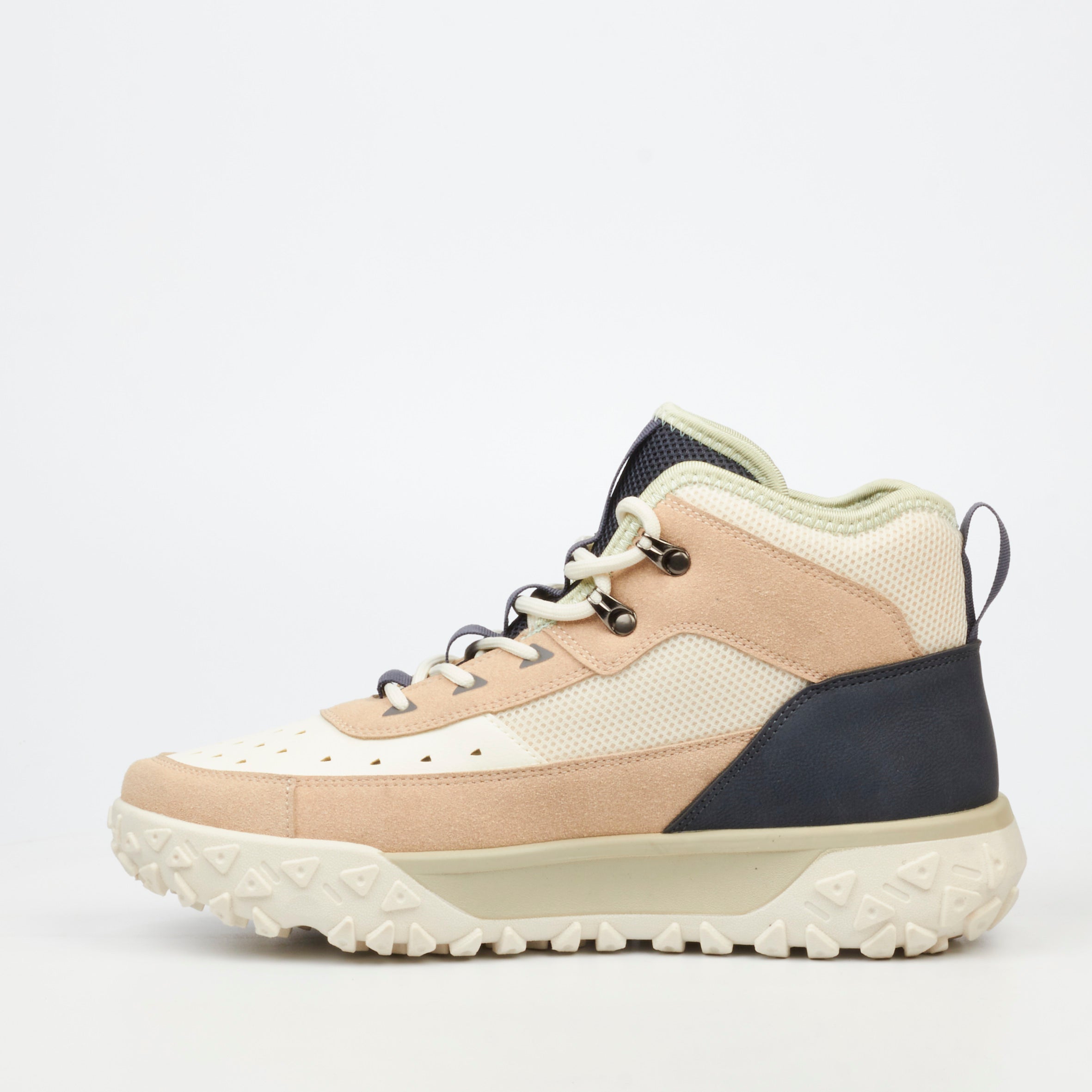 Urbanart Remi 1 Faux Nubuck / Mesh Ankle Boot - Stone footwear Urbanart