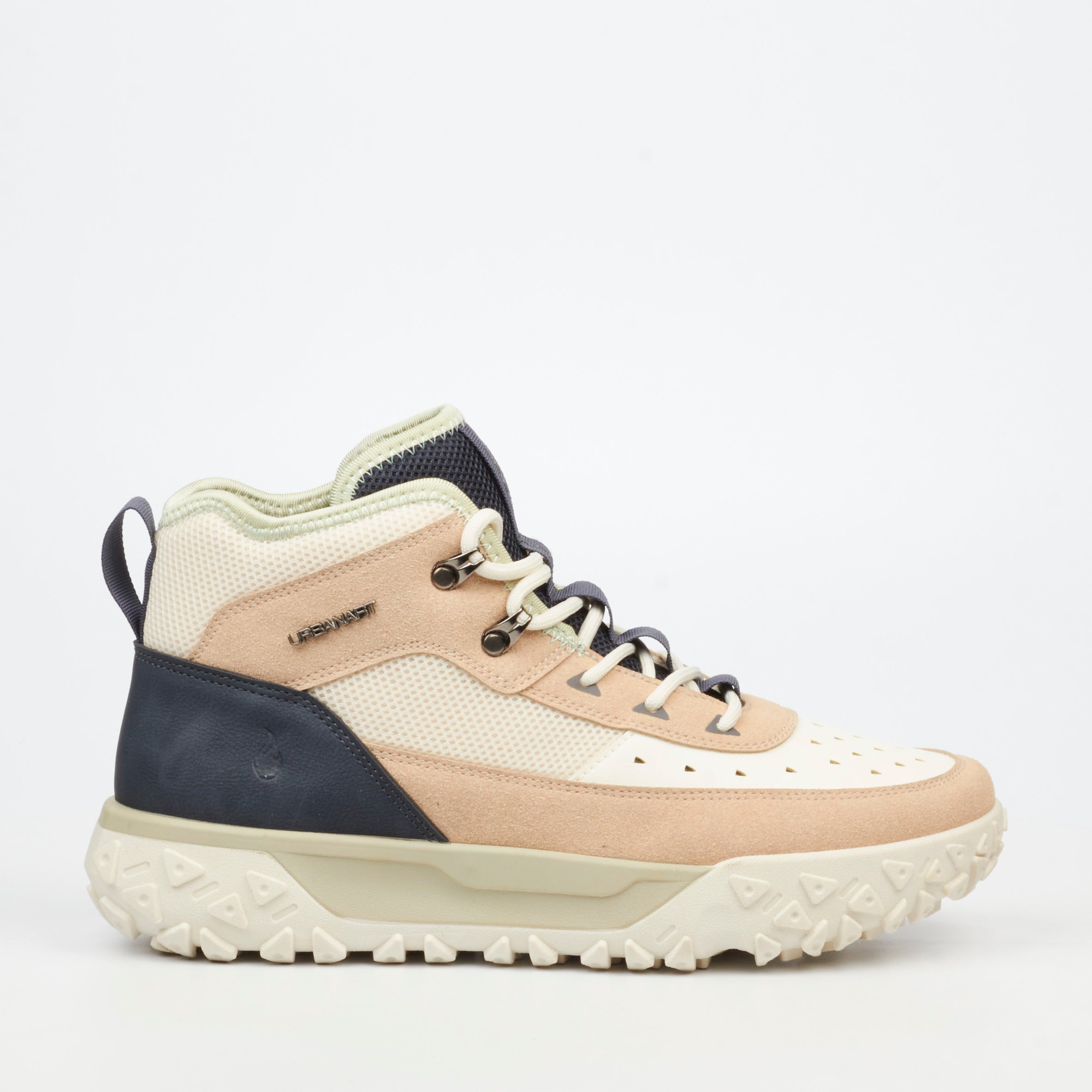 Urbanart Remi 1 Faux Nubuck / Mesh Ankle Boot - Stone footwear Urbanart