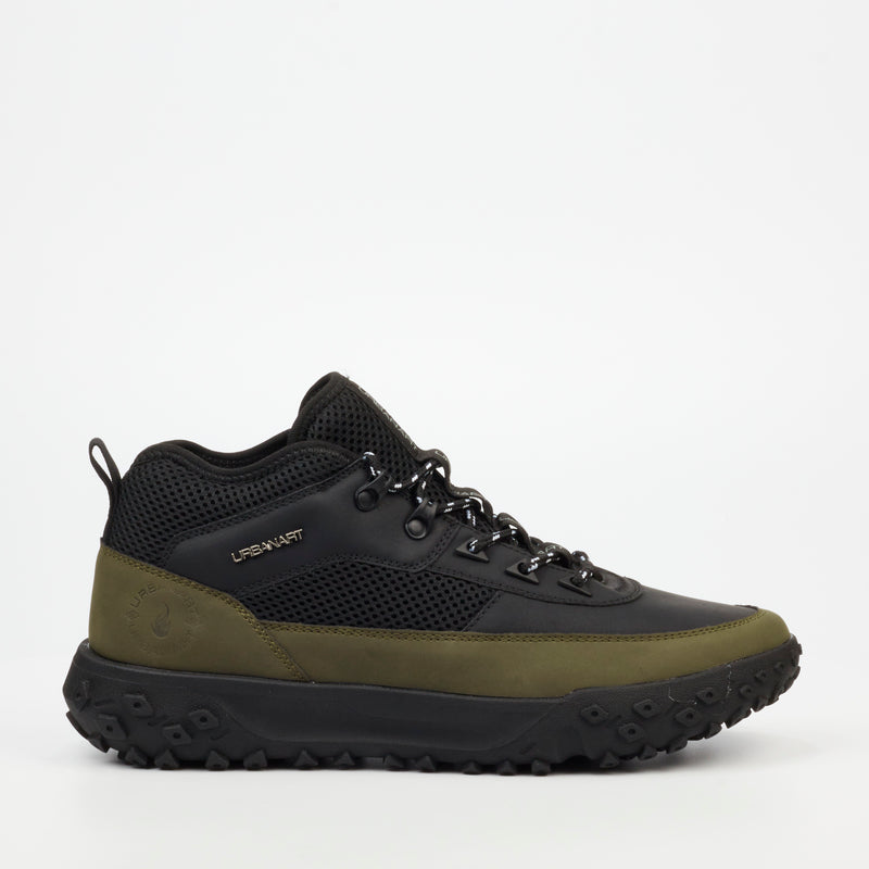 Urbanart Remi 8 Faux Nubuck / Mesh Sneaker - Olive footwear Urbanart