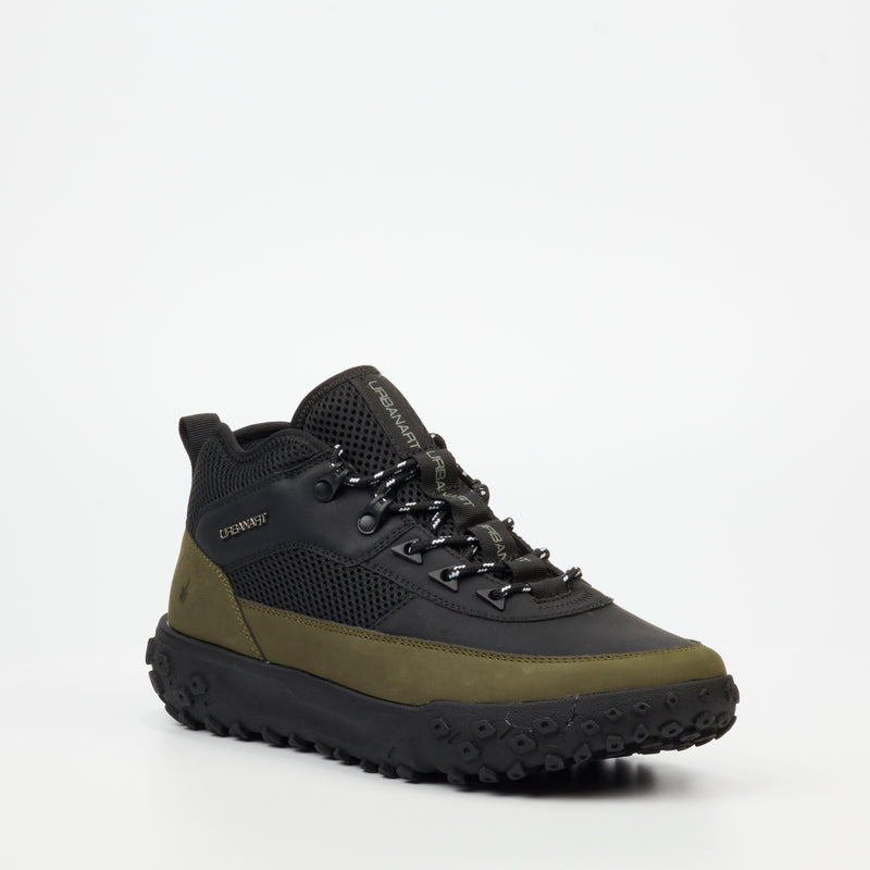 Urbanart Remi 8 Faux Nubuck / Mesh Sneaker - Olive footwear Urbanart