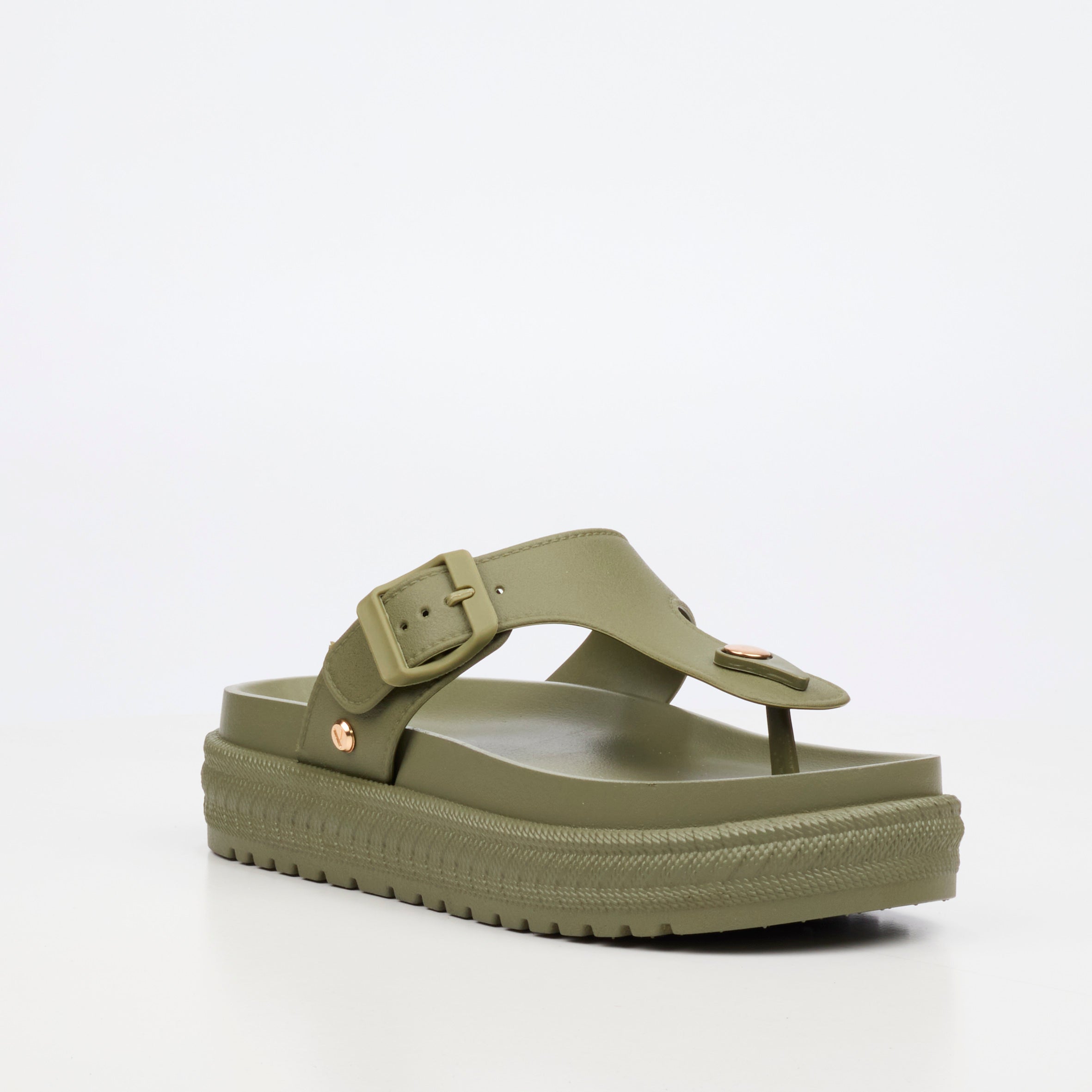 Viabeach Resort 1 Flatform - Khaki footwear Viabeach