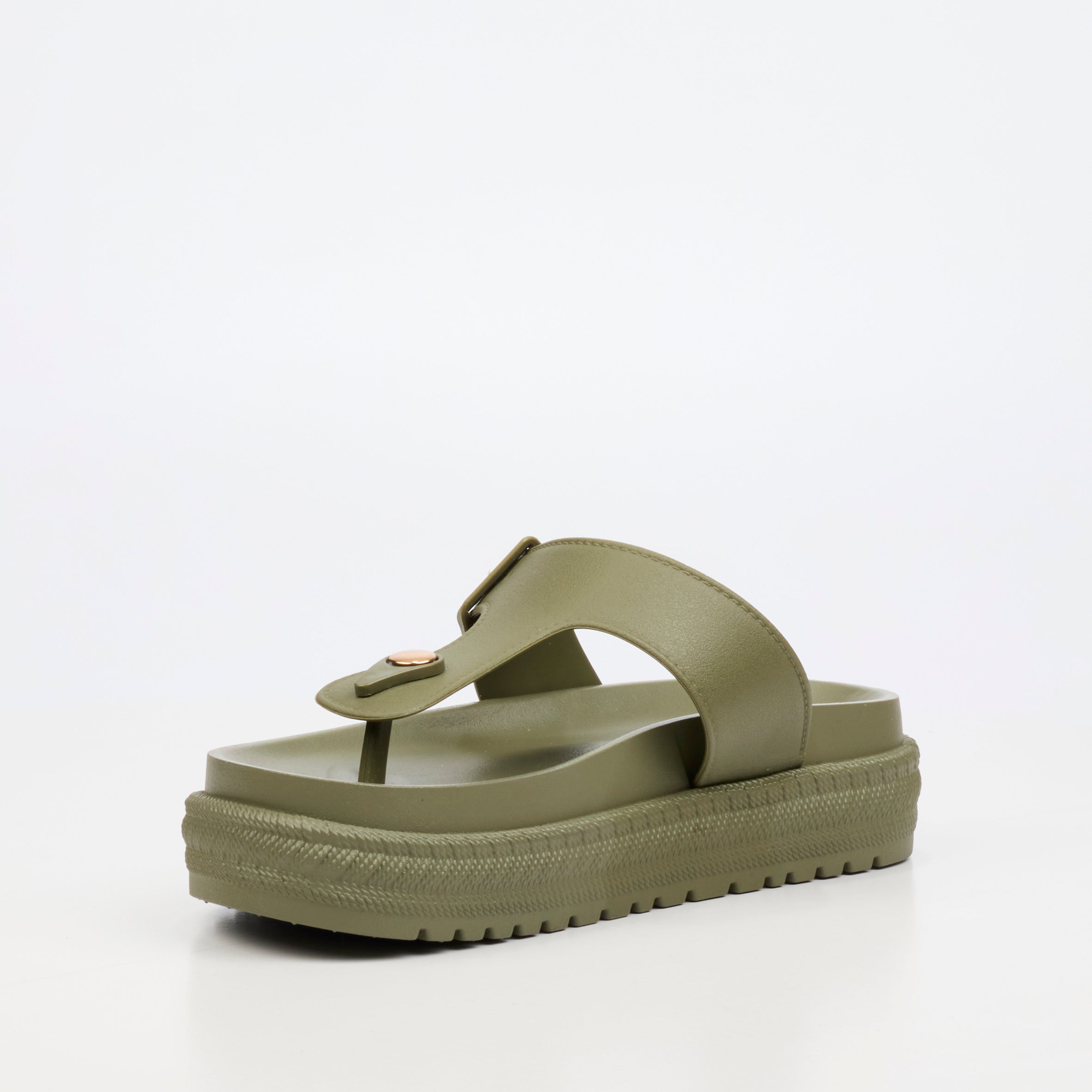 Viabeach Resort 1 Flatform - Khaki footwear Viabeach