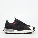 Urbanart Retro 1 Faux Nubuck / Mesh Sneaker - Black footwear UBRT