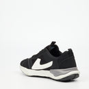 Urbanart Retro 1 Faux Nubuck / Mesh Sneaker - Black footwear UBRT